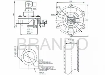 In line Solenoid Pulse Valve DMF-Y-62
