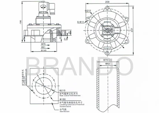 In line Solenoid Pulse Valve DMF-Y-62