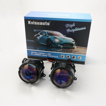 CQL KVISUAUTO R8 R8S 60 w 65 w 2.5 inch 3 inch aozoom blue lens bi led projector lens for car