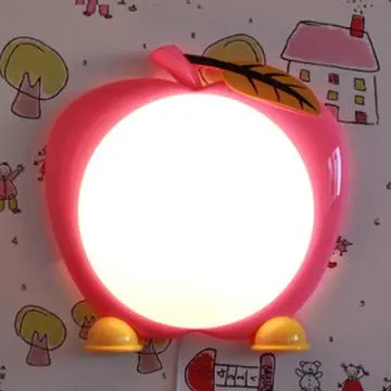 Children\'s Cartoon apple LED wall lamp