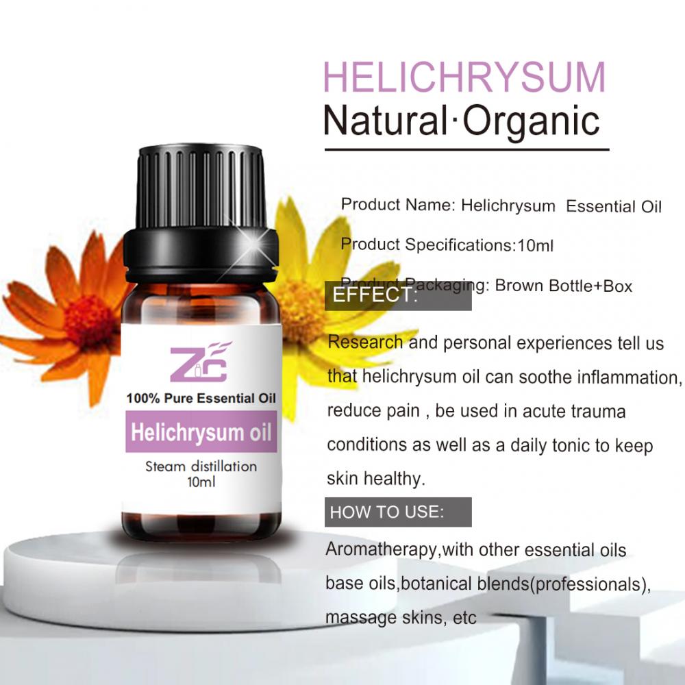 Óleo essencial de helichrysum orgânico natural puro a granel
