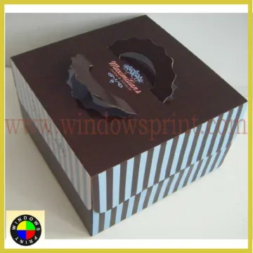 New design cake gift box,cake box with handle