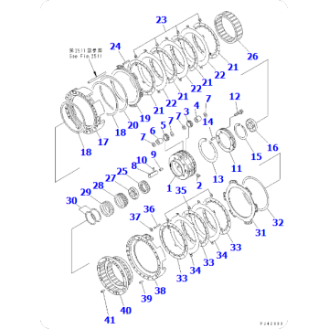 Loader WA600-7 Bearing 41E-15-19410