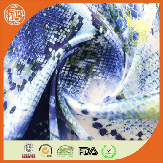 2014 Fashion digital effect print t/c satin fabric wholesale