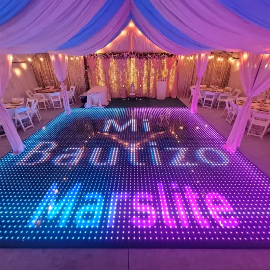 Waterproof LED Dance Floor Kit: 8x8 Video Panels, DJ Lights, and Piste de Danse for Wedding and Events