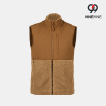 Gilet da uomo in pile ibrido bicolore
