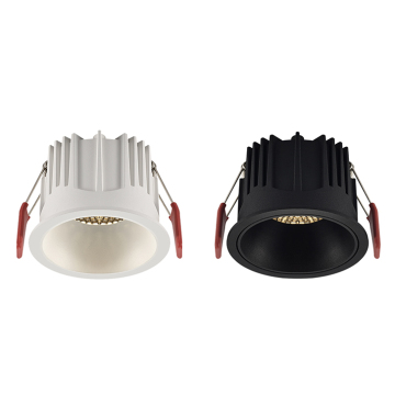 Dimmable 12W LED Spotlight - Round Honeycomb COB Down Light for Showroom, Antiglare Indoor Ceiling Light