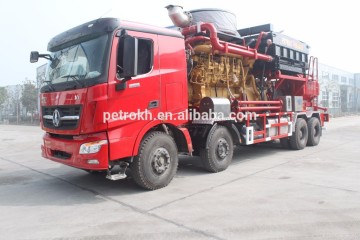 شاحنة مكسور 2500hp لحفر ميدان النفط مع محرك ديزل بنز هيكل بنز