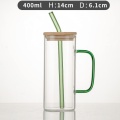 Botella de agua de vidrio de borosilicato alto personalizable