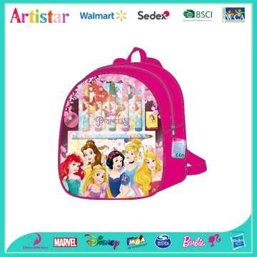 DISNEY PRINCESS mini license backpack with stationery