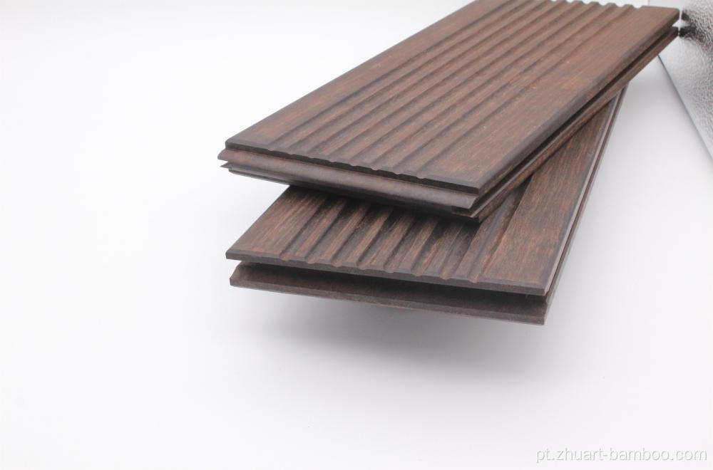 Bambu Dark Dark Outdoor Decking (Groove-18 padrão)