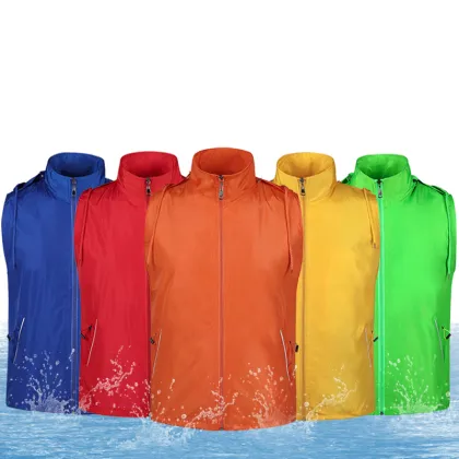 Detachable collar cap vest