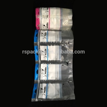 customized plastic ziplock fan folded automatic packaging bag