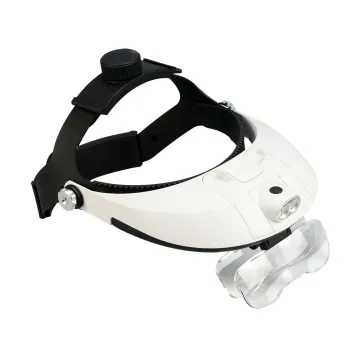 1.0X to 3.5X Headband Magnifying Glass with LED Light