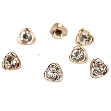 High-Quality Eco-Friendly Rhinestone Buttons with Plated ABS for Denim Shirt Decoration: Shank Style