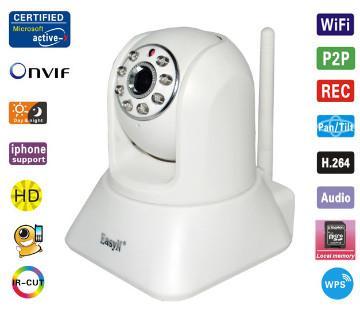 Newest  H.264 720p security camera ir-cut pan tilt ip camera