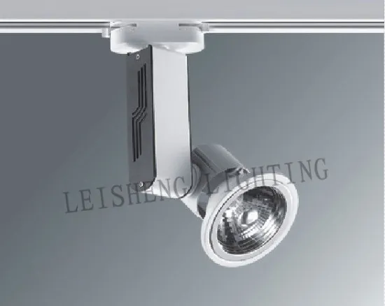 Black / White Aluminum Alloy Ceiling / Track Ar70 50w Halogen Spot Lights For Schools
