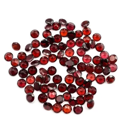 Red Garnet Round Diamond Cutting Process Custom Wholesale