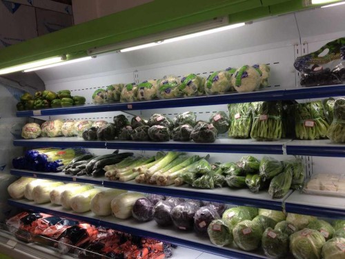 Refrigeration Display Cabinet for supermarket produce case 110V