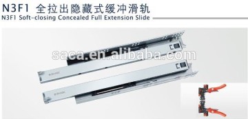 Undermount soft close drawer slides