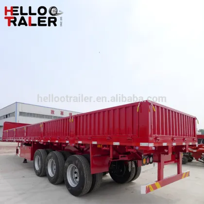 3 Axles Utility Cargo Trailer Side Wall Semi Trailer