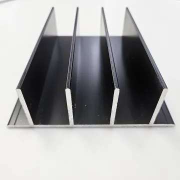 Custom Finned Pin Aluminum Profiles for Doors and Windows - Factory 6063 6061 Black Spray Open Die Extrusion