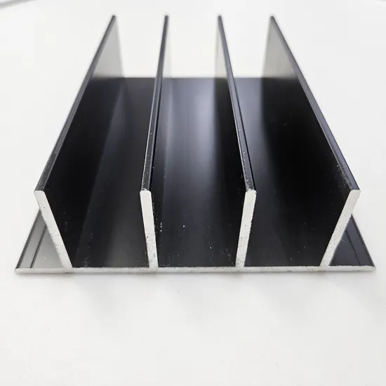 Custom Finned Pin Aluminum Profiles for Doors and Windows - Factory 6063 6061 Black Spray Open Die Extrusion