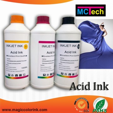 China quality textile acid dye ink for Epson/Roland/Mimaki/Mutoh Printers