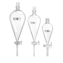 Clear Glassware Funnel separado con stopcock 500ml