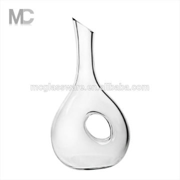 Wholesale Handmade Unique Single Clear Glass Whiskey Wine Decanter