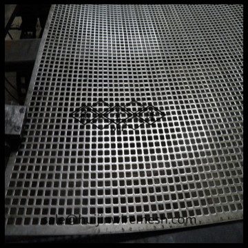 square hole perforated metal /square hole punched sheet//square hole perfoared metal panel factory