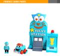 Funktion Polizeistation leichte musikalische Spiel Spiel Spielzeug