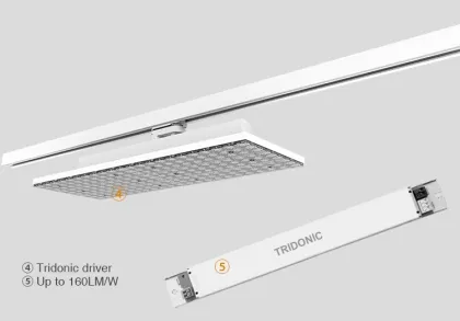 70W Tridonic Driver Adjustable Power LED Track Light