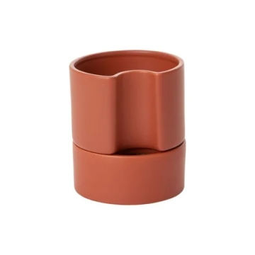 Customized Handmade Terracotta Pots with Self Watering Feature and Drainage Hole