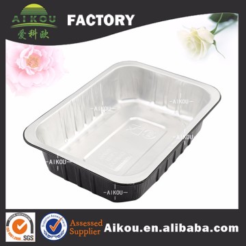Extra-large aluminum foil eco friendly disposable food tray with cover