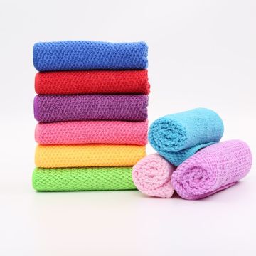 2016 promotion gift dyed jacquard knitting microfiber dish towel
