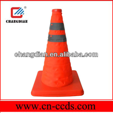 40cm 16inch retractable cone PP base with LED light
