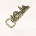 Cast Iron 3D Wall Mount Magnetic Bottle Opener Customizable Souvenir with Sublimation for Beer Fridge Magnetic Sticker
