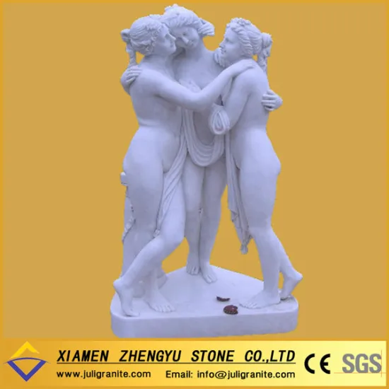 White Marble Carving Lady Sculpture