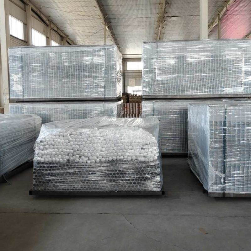 ANJIA Group 3D welded wire mesh fence panel hot‑dipped galvanized with V‑beam reinforcement for perimeter security