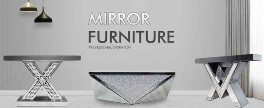 Mirror sideboard table for hotel