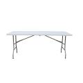 6ft Plastic Folding Table with Carrying Handle