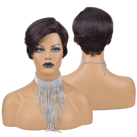 New Arrival Wholesale Short Pixie Cut Virgin Brazilian Human Hair Wigs