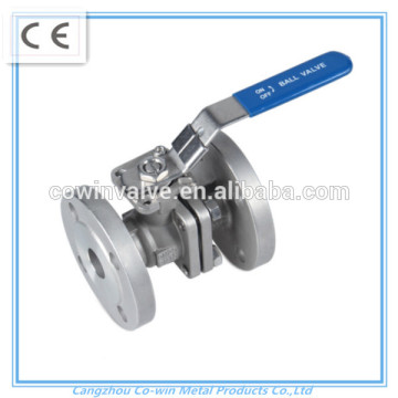 cf8 cf8m material 2pc flanged ball valve cangzhou manufacturer