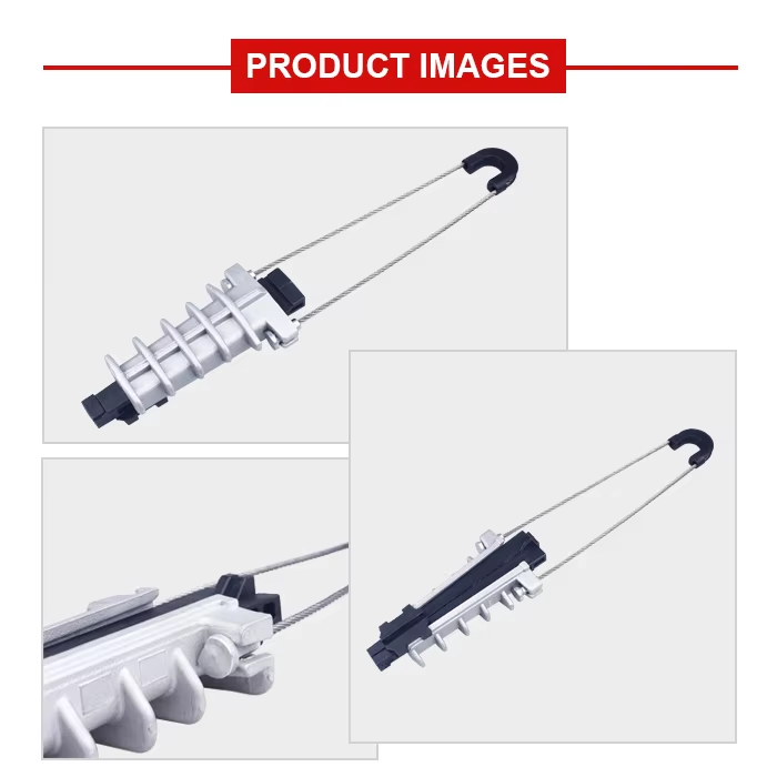 suspension clamp for fiber optic cable