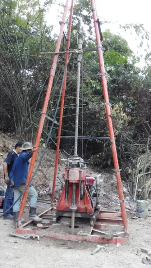 GY-200-1A Rock& diamond core Drilling rig for iron mining exploration