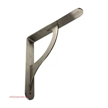 Sheet metal fabrication l shape hanging rail bracket