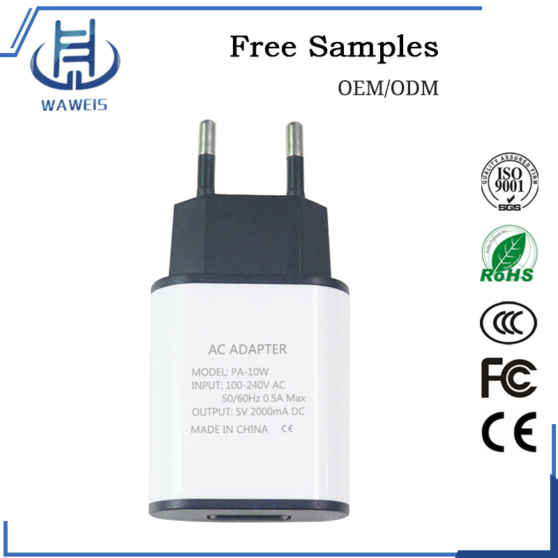 USB wall charger 5v adapter for mobile phone