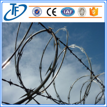 PVC bersalut &amp; Galvanized Keselamatan Razor Barbed Wire