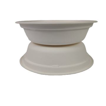 Sugarcane Pulp 32oz Compostable Salad Bowl Round